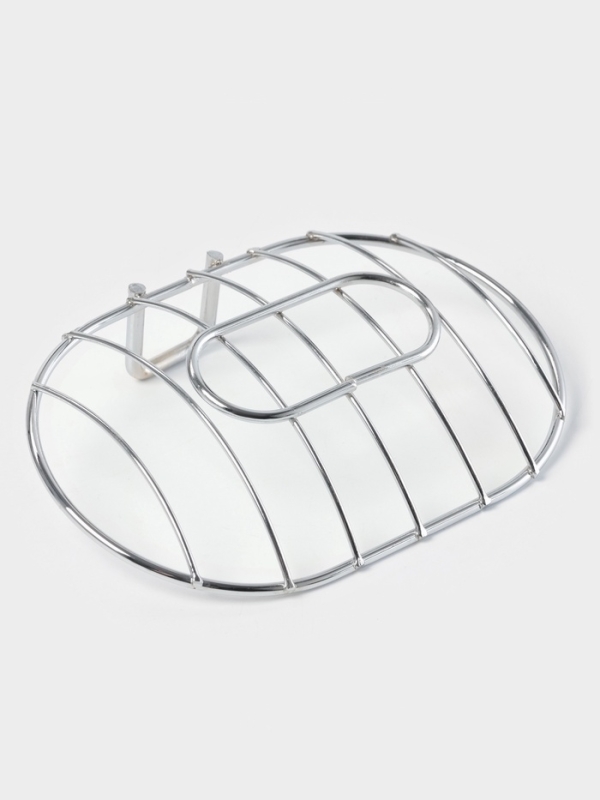 Мыльница овальная настенная Доляна, хром