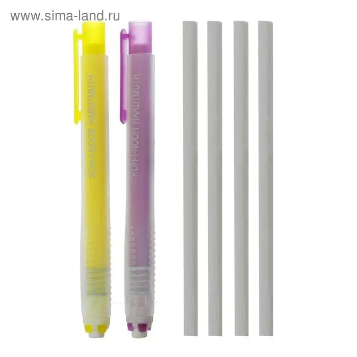 Набор Koh-I-Noor: 2 ластика с держателем 9736 (2474731) + 4 ластика 9737 (2474732)