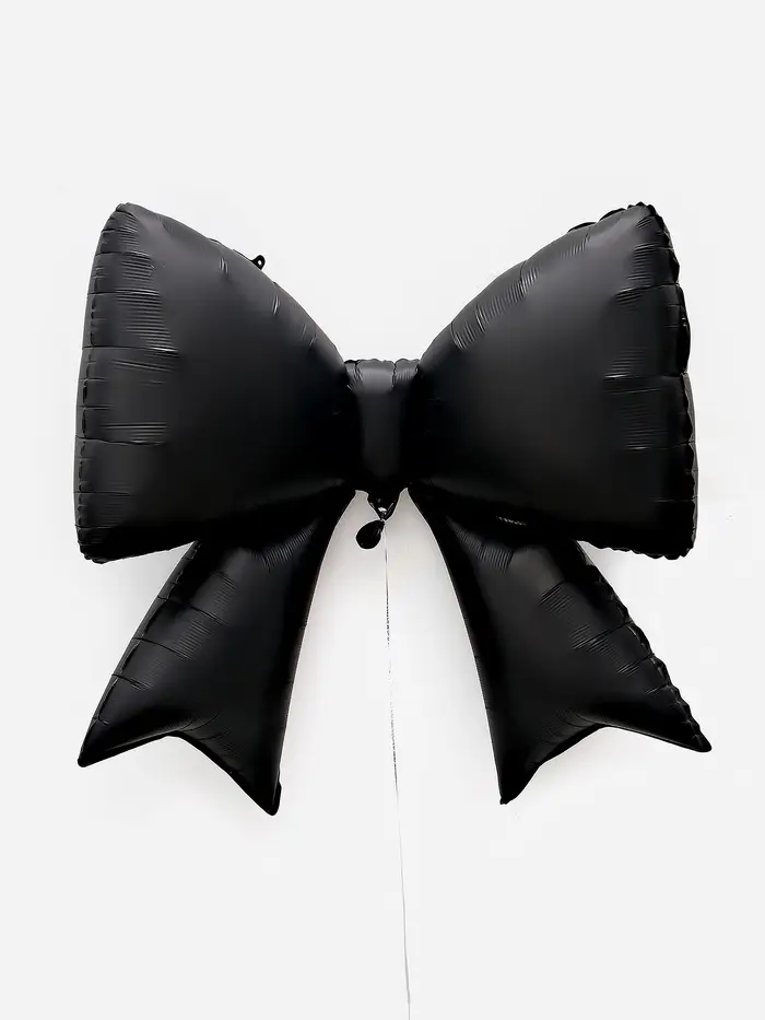 Воздушный шар фольгированный 39" "Бант" цвет черный