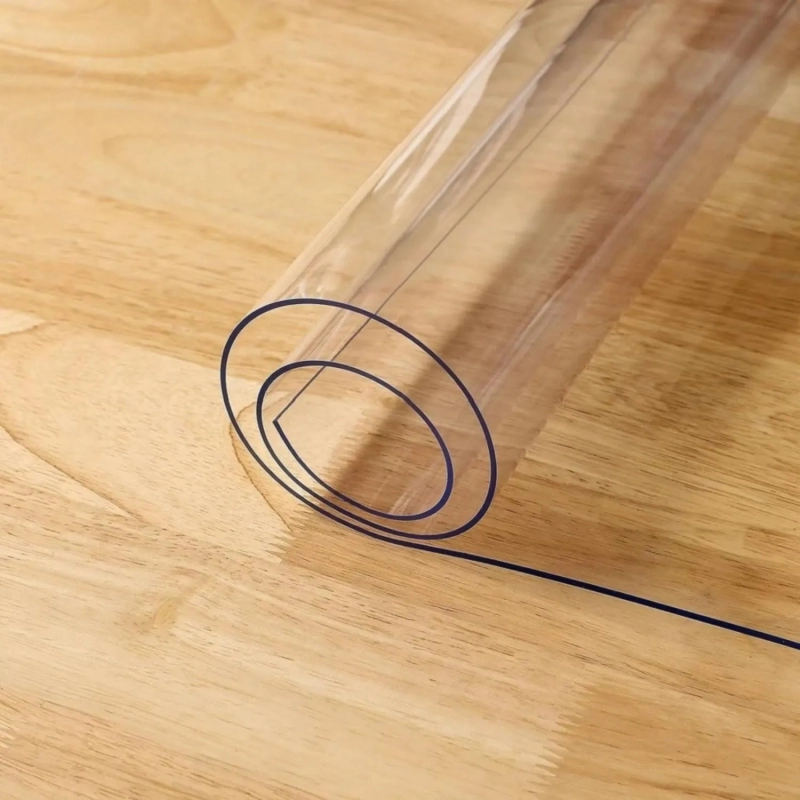 Скатерть на стол гиб. стекло Dekorelle 120х80см, толщ 0,8мм прозрач