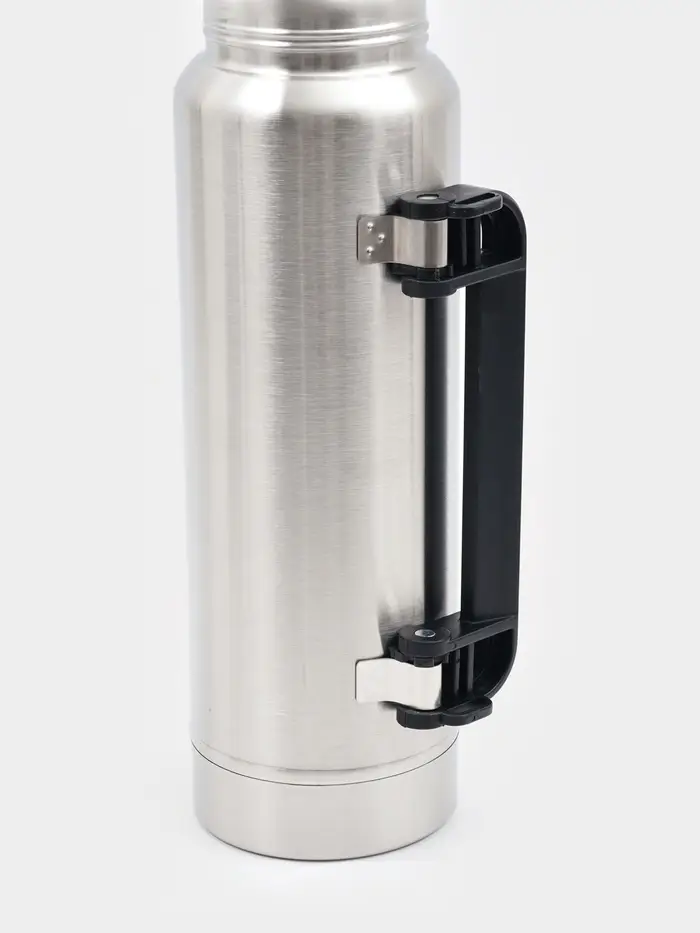 Термос Мастер К &laquo;Движение&raquo;, 1.2 л, с кружкой, сохраняет тепло 18 ч, 36&times;11 см, нержавеющая сталь, серебристый