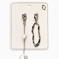 Серьги жемчуг &laquo;Корейский стиль&raquo;, белые в серебре