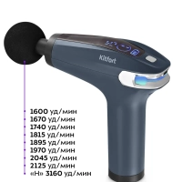 Перкуссионный массажер пистолет КТ-2997 - 30 Вт