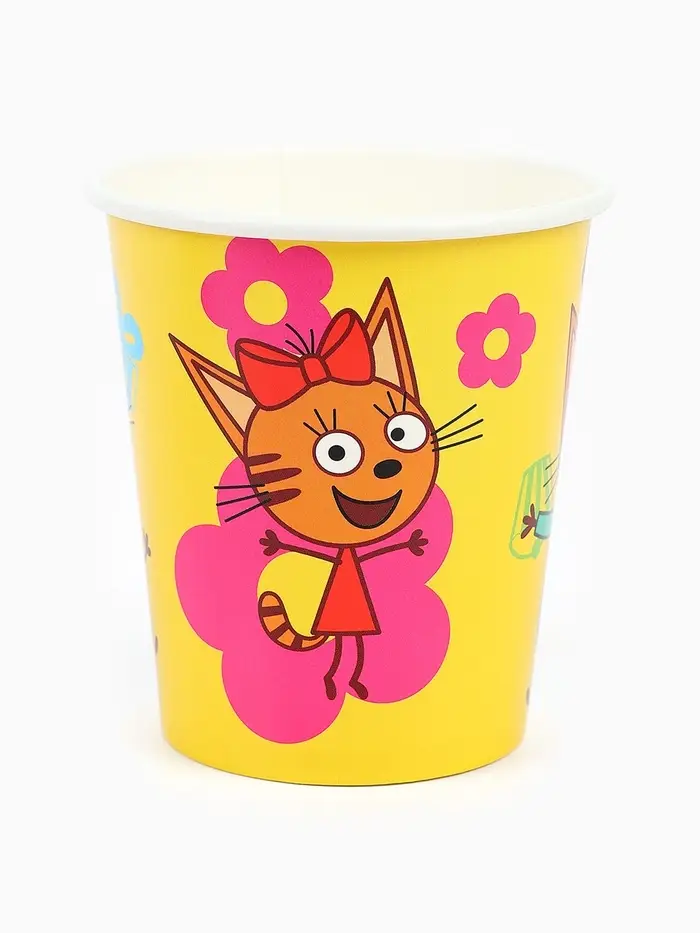 Стаканы  "Три Кота. Праздник для котят" 6 шт.