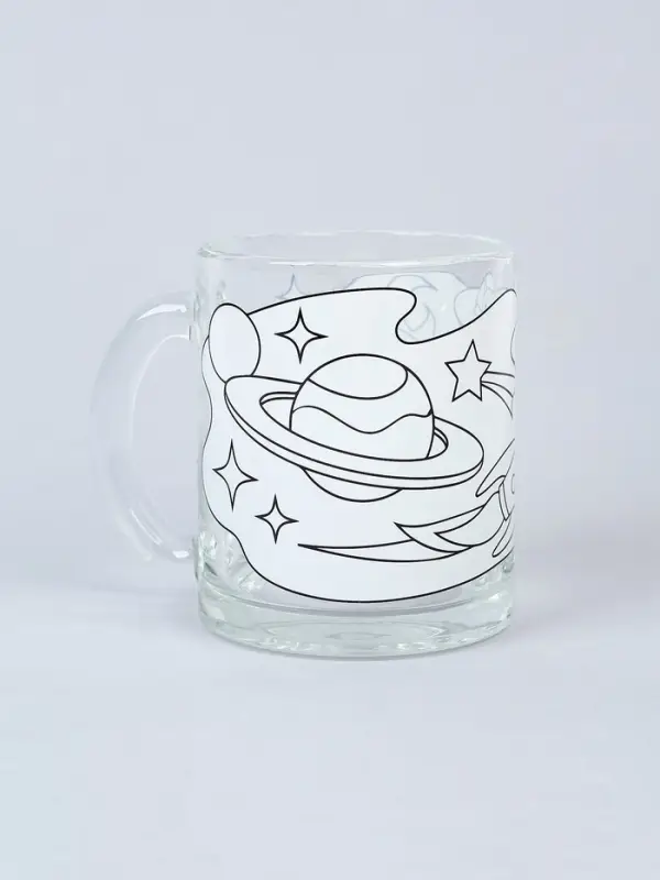 Кружка под роспись "Космическая" (краска в наборе)