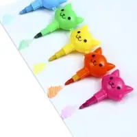 Карандаш восковой &laquo;Кошечки&raquo;, 5 цветов