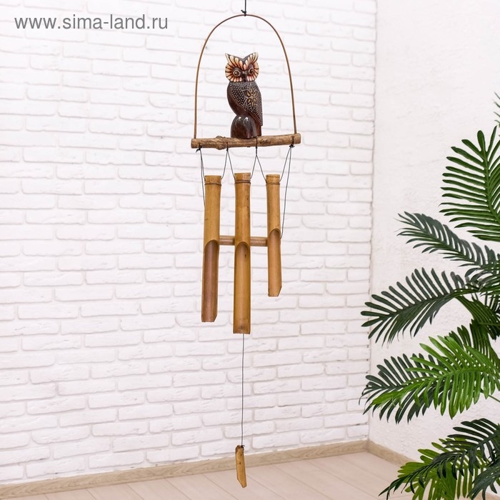 Музыка ветра «Сова», 83×20×4 см, бамбук, МИКС Музыка ветра «Сова», 83×20×4 см, бамбук, МИКС