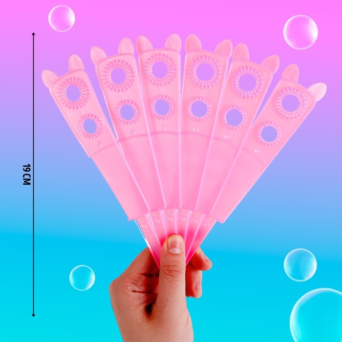 Мыльные пузыри «Веер», розовый