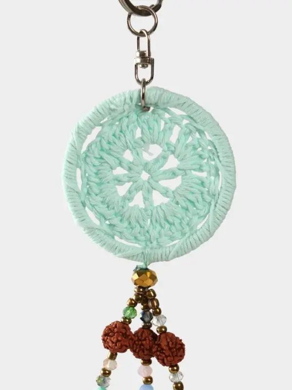 Брелок Брелок "Ловец снов" 19 см, цв. голубой