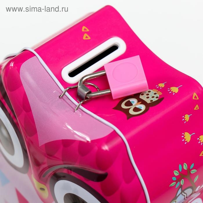 Копилка металл Копилка металл "Совушка в треугольник" МИКС 15х13,3х7 см