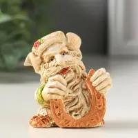 Фигурка гипс &laquo;Домовой&raquo;, 6&times;6 см, слоновая кость