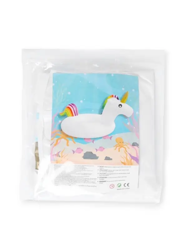 Круг для плавания &laquo;Единорог&raquo;, надувной, d=65 см, от 3 лет, с ручками, с сиденьем, белый