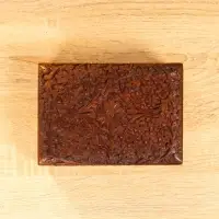 Шкатулка резная "Текстура" 18х13х6 см, дерево шишам