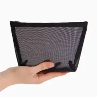 Косметичка дор Сетка 17*6,5*13,5, отд на молнии, черный Косметичка дор Сетка 17*6,5*13,5, отд на молнии, черный