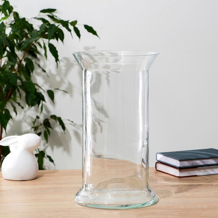 Ваза  Ваза "Пантеон" H=35см D=20см, V=6,5л прозрачная
