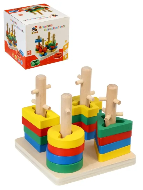 Развивающий деревянный сортер