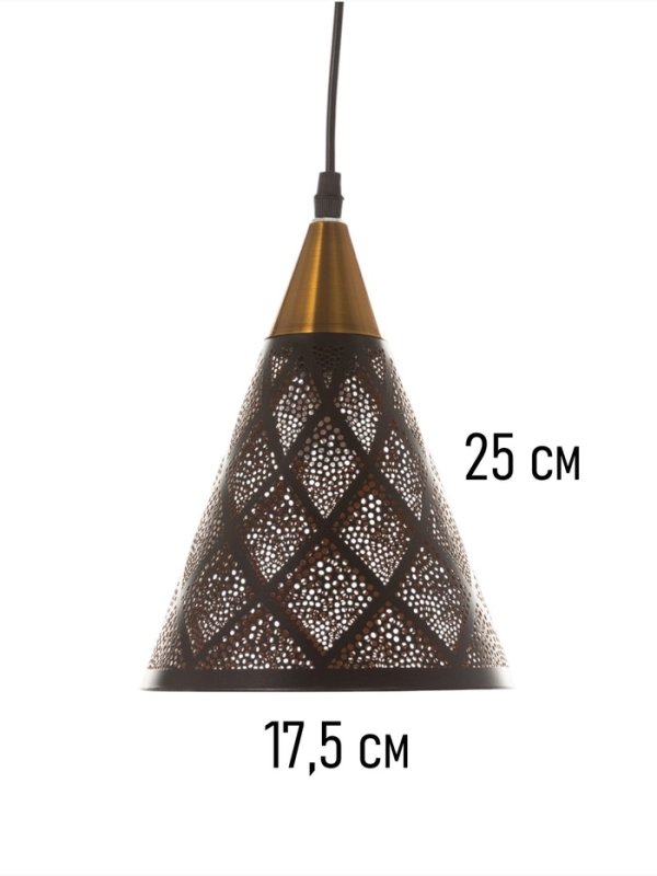 Светильник Светильник "Рэдклифф" (Градация) 1х40Вт Е27 черный 18х18х26+100см