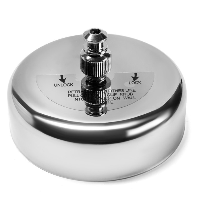 Настенная сушилка для белья ТУНДРА, нейлоновый вытяжной трос 2.8 м. нагрузка до 3 кг.