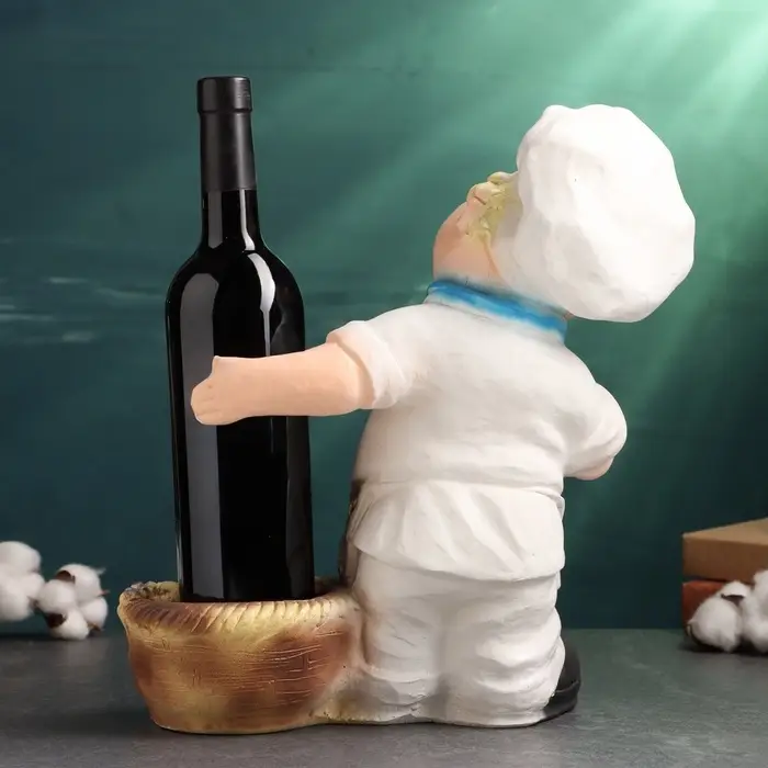 Подставка для бутылки &laquo;Повар&raquo;, цветной 33 см