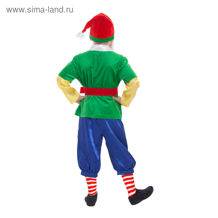 Карнавальный костюм «Гном зелёный», колпак, жакет, бриджи, борода, пояс, р-р 30, рост 110-116 см Карнавальный костюм «Гном зелёный», колпак, жакет, бриджи, борода, пояс, р-р 30, рост 110-116 см