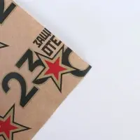 Бумага упаковочная крафтовая &laquo;23 февраля&raquo;, 50&times;70 см