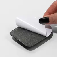 Подпяточники для обуви, клеевая основа, 8.3&times;6.5 см, пара, чёрные