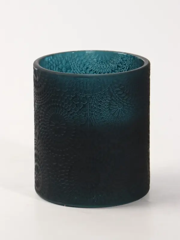 Свеча ароматическая в стекле HOME AROMA 200 г, 8.5&times;8.5&times;10 см, цветочная пыльца и воск