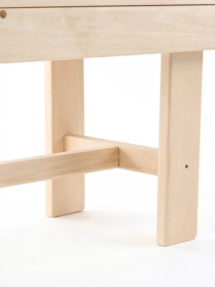 Лавка деревянная для дачи и бани, 120&times;40&times;41 см, из наличника