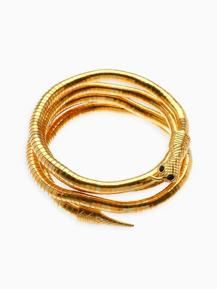 Колье-трансформер &laquo;Змея&raquo;, цвет чернёное золото, 90 см