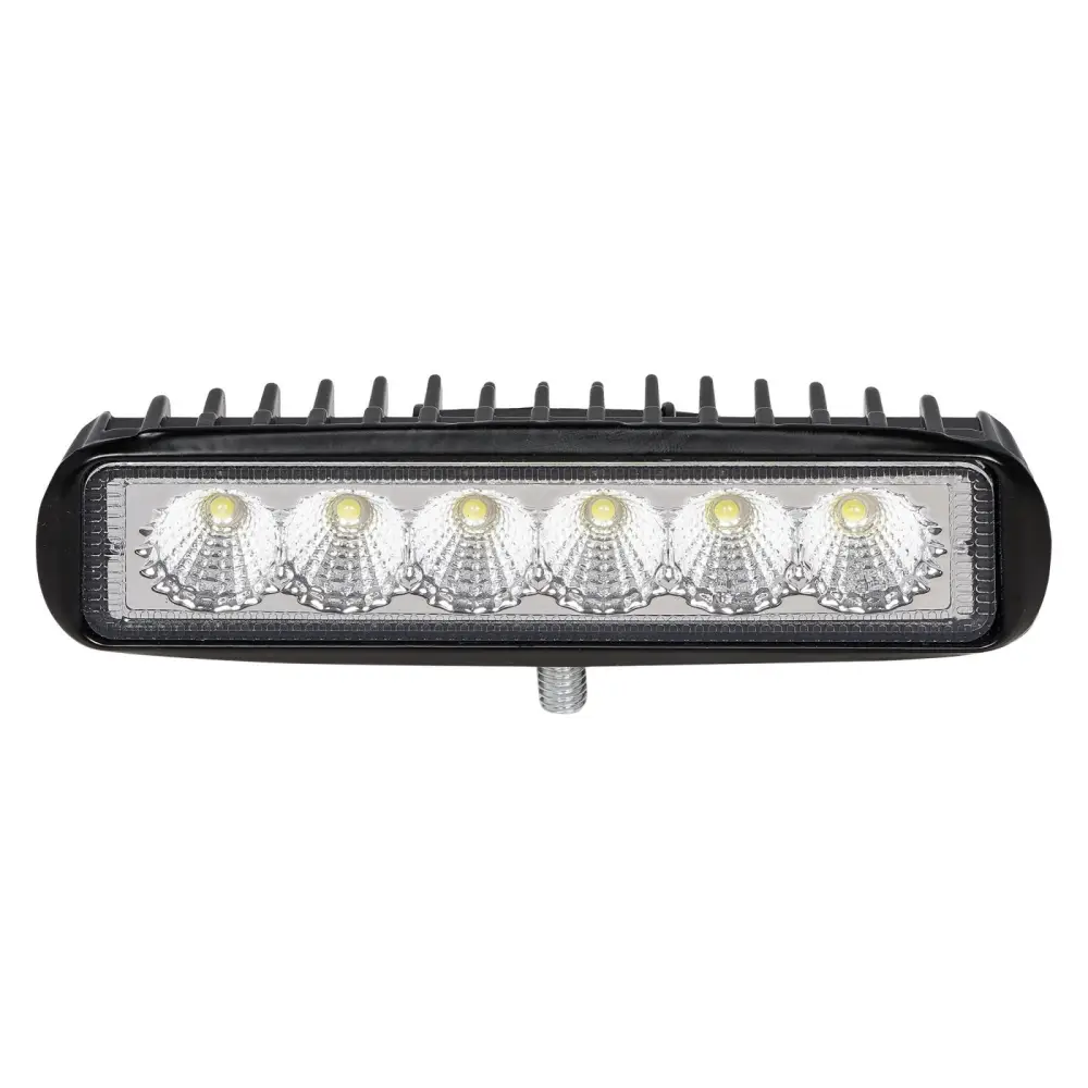 Фара светодиодная прямоугольная, 6 LED рассеянный свет, 18W, (157х42х40) 12/24V