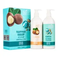 Подарочный набор женский DREAM NATURE SPA CARE макадамия + оздоровление: гель для душа и шампунь по