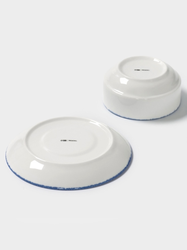 Бульонница с блюдцем  Бульонница с блюдцем "Blue Lagoon" Magistro 11см, 10,8х6,2, цвет белый, синий