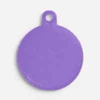 Подвеска Round, 3D-печать, фиолетовая
