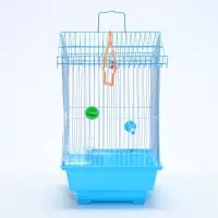 Клетка для птиц Bd-1/1d, 30&times;23&times;39 с, укомплектованная, фасовка 12 шт., голубая