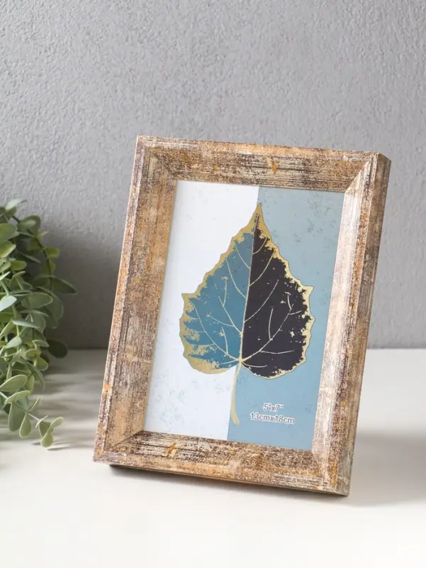 Фоторамка пластик 13х18 см "Прованс" бежево-коричневый 21,7х16,8х3 см