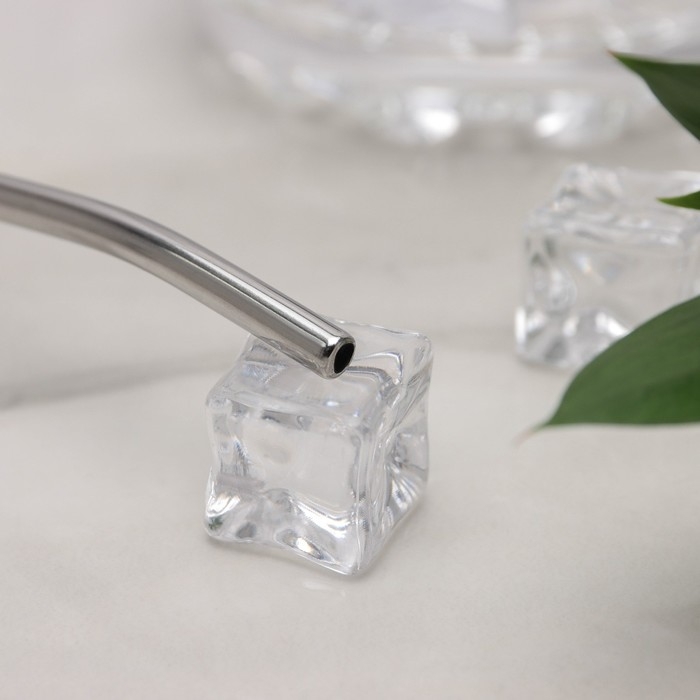 Ложка-трубочка для коктейля из нержавеющей стали «Ракушка», длина 21 см, цвет серебряный Ложка-трубочка для коктейля из нержавеющей стали «Ракушка», длина 21 см, цвет серебряный