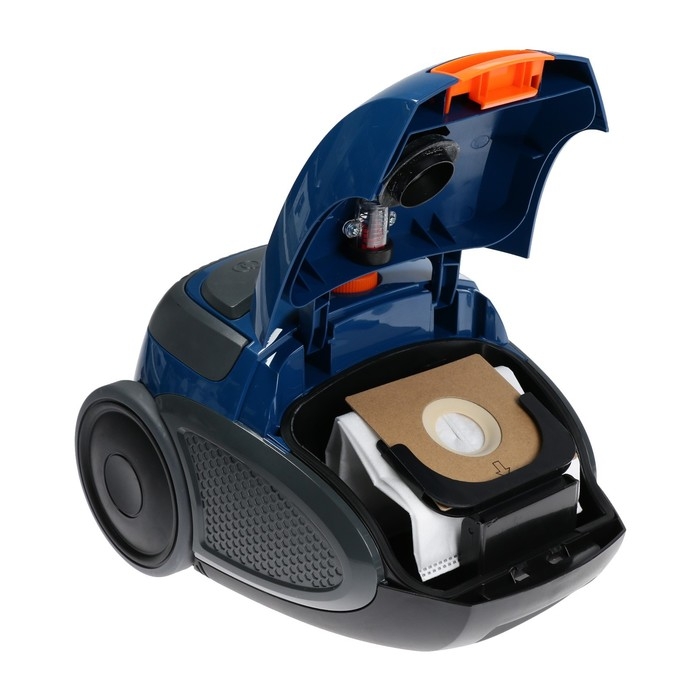 Пылесос Zelmer ZVC241P, 900/800 Вт, 2 л, сине-оранжевый Пылесос Zelmer ZVC241P, 900/800 Вт, 2 л, сине-оранжевый