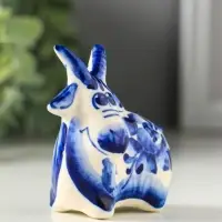 Фигурка фарфор &laquo;Коза большая&raquo;, 7 см, гжель