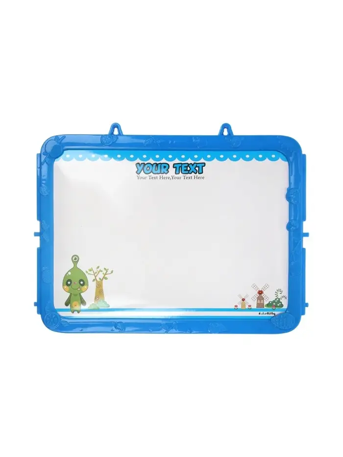 Доска магнитная двухсторонняя, под маркер и мел на подставках (мел, маркер, магниты), МИКС