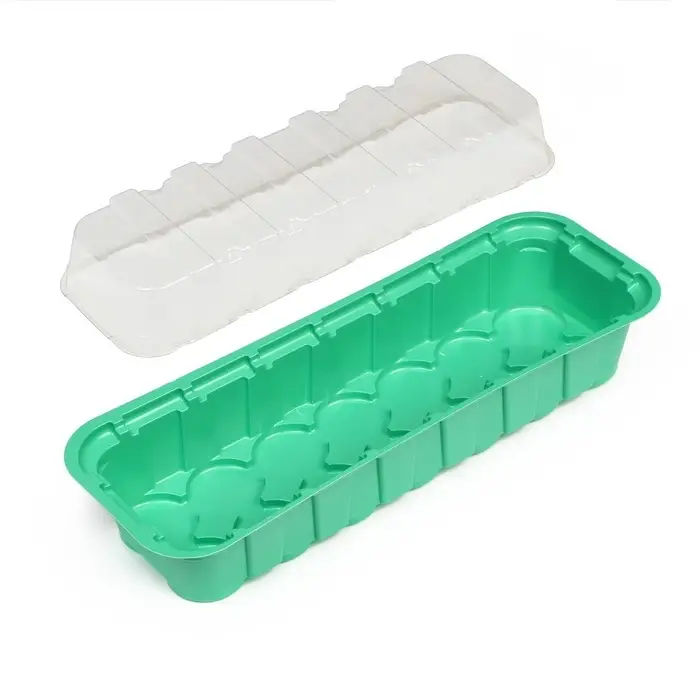 Мини - парник для рассады, 35&times;13&times;11 см, 14 ячеек под таблетки для рассады d=4 см, пластик, Greengo