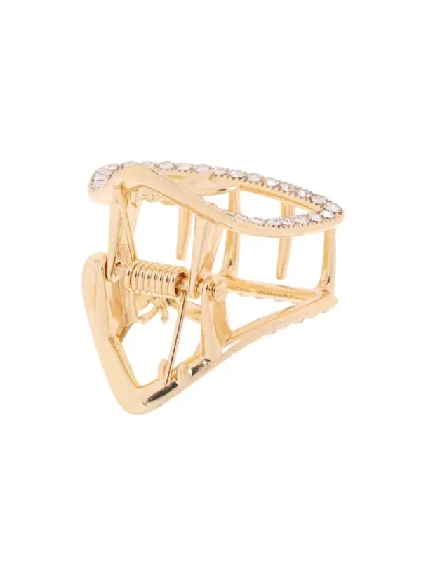 Крабик для волос &laquo;Флоранс&raquo;, уголок, 3.5 см, золотистый