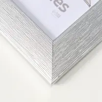 Фоторамка для фото 21х30 см (с ножкой) "Luxe Elegance" пластик, серебро, (пластик экран)