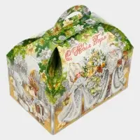 Подарочная новогодняя коробка &laquo;Новогодний шарм&raquo; Ларец малый 18.5&times;12.5&times;19 см