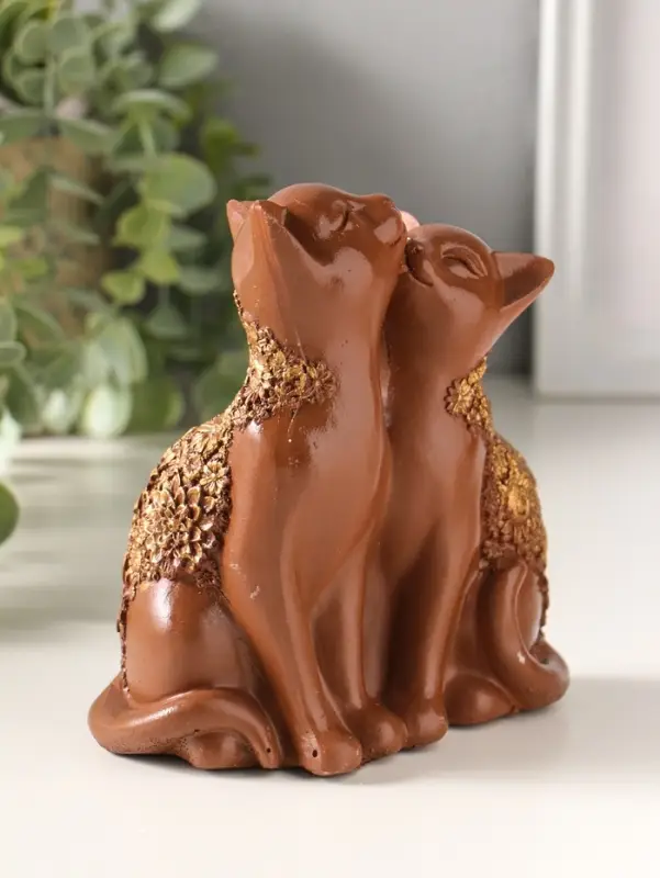 Фигурка полистоун &laquo;Кот и Кошка&raquo;, 14&times;13 см