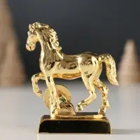 Сувенир Лошадь с монеткой и пожеланием "Здоровья", 5,5х2,5х6 см.