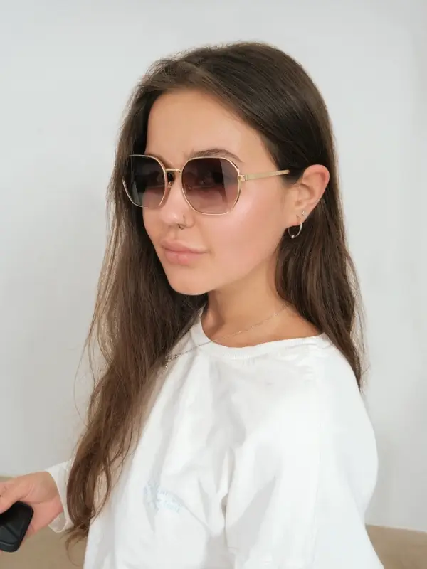 Очки солнцезащитные &laquo;OneSun. Овал&raquo;, uv 400, футляр, салфетка