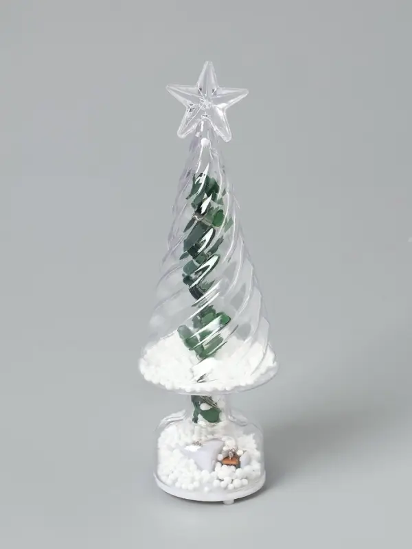 Фигура светодиодная "Елочка", 3 LED, 15х5 см, от бат. 3xAG13, Т/БЕЛЫЙ