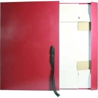 Папка архивная складная 150мм  цвет бордо