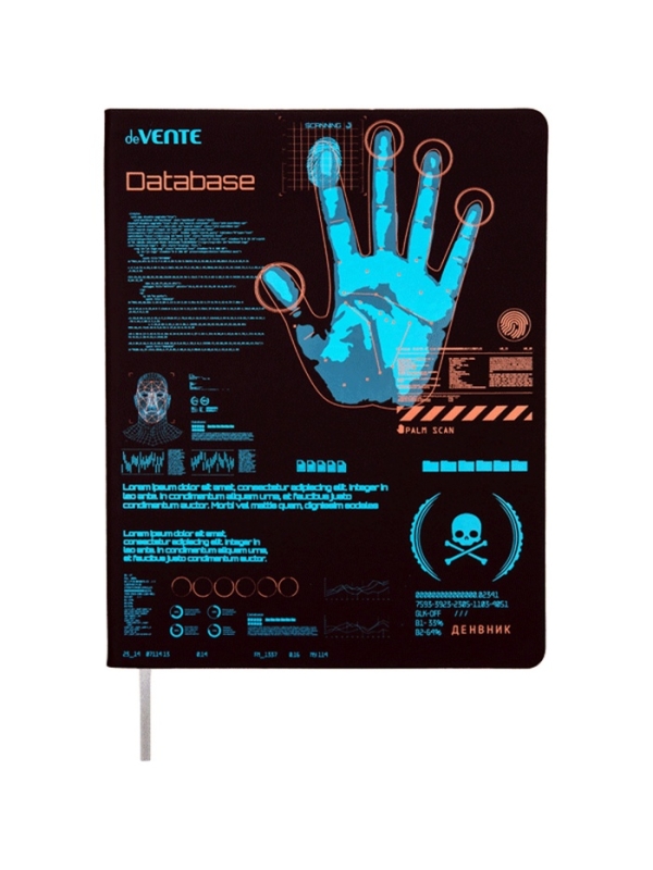 Дневник школьный 1-11 класс, deVENTE. Database, искусственная кожа, шелкография