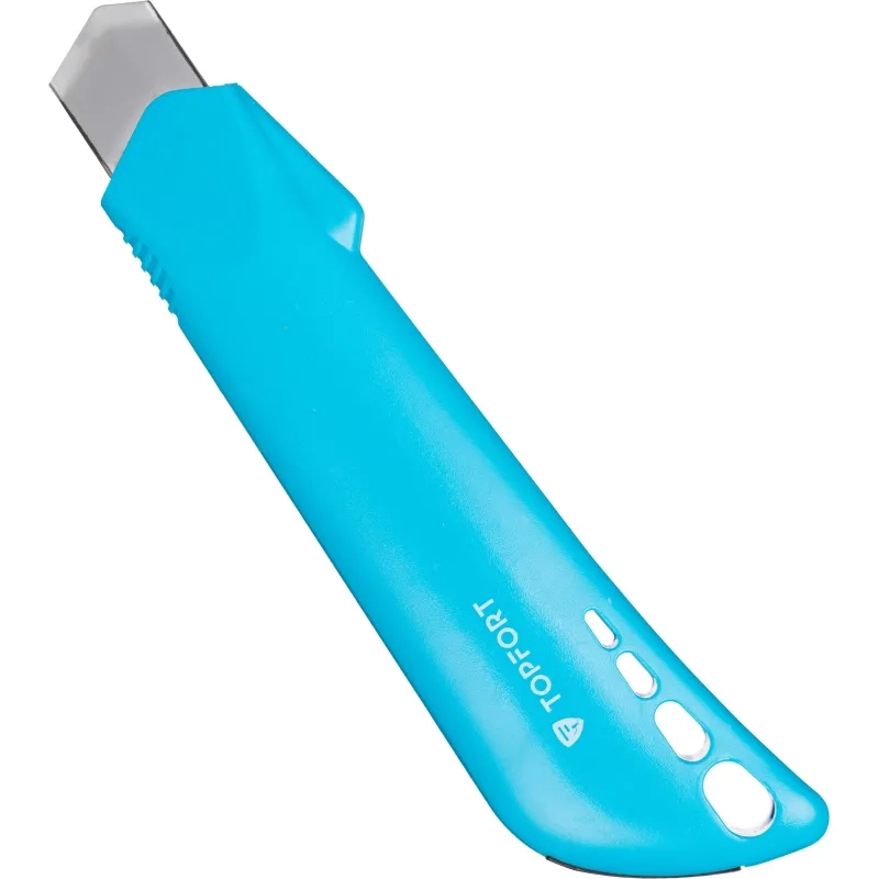 Нож универсальный Topfort 18 мм пластиковый мет направл